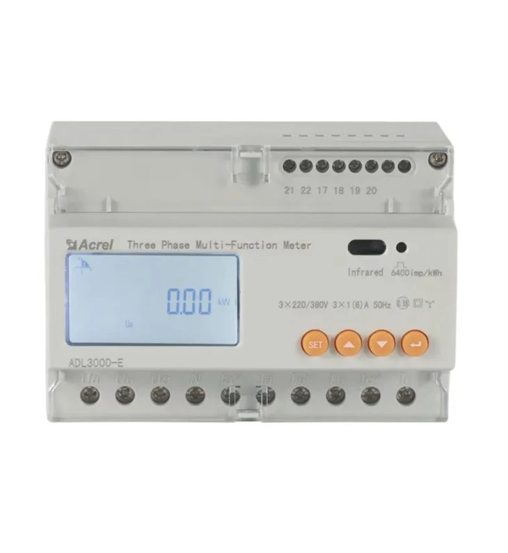 Three Phase Din Rail Kwh Meter